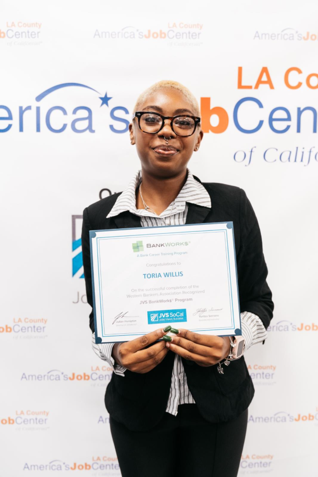 Choosing a future: how Toria Willis found her breakthrough with JVS SoCal’s BankWork$